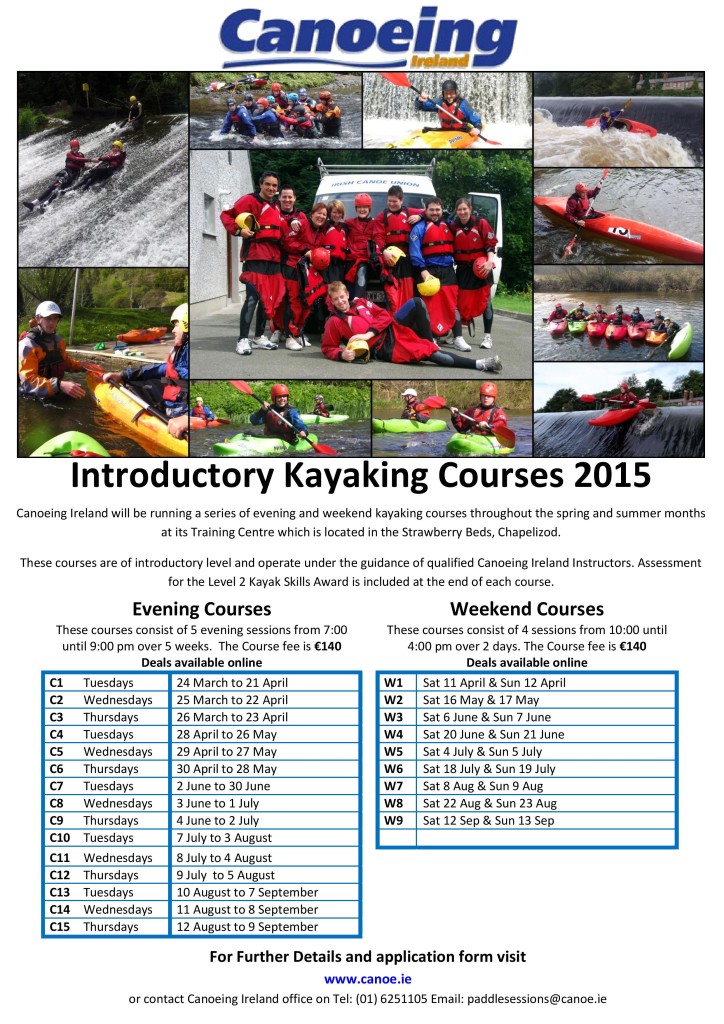 Introductory Kayaking Courses 2015