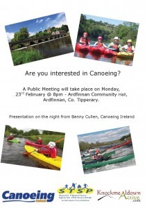 Canoeing Info Meeting - Poster