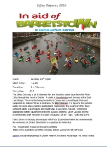 Liffey Odessy in aid of Barretstown